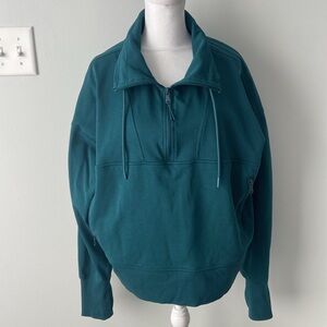 Old Navy Teal Quarter Zip Pullover Size 2X